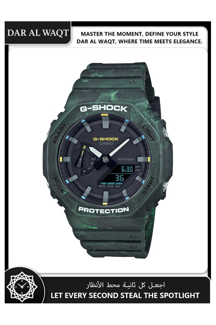 CASIO GA-2100FR-3A Forest Green Ultra-Thin Outdoor Sports Watch with Style and Functionality - Image 1