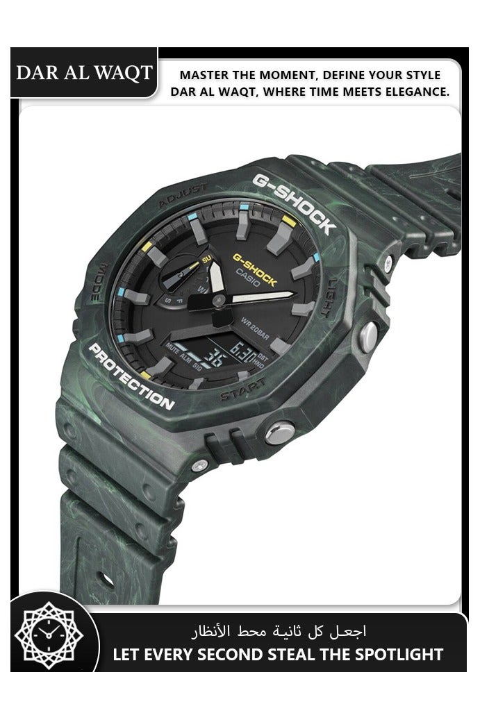 CASIO GA-2100FR-3A Forest Green Ultra-Thin Outdoor Sports Watch with Style and Functionality - Image 4