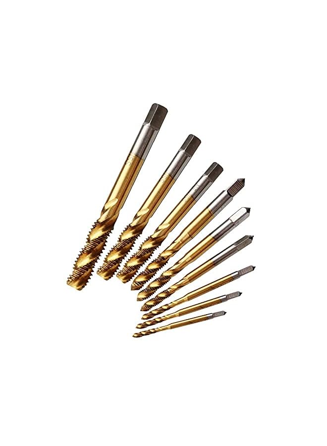 Yakamoz مجموعة مكونة من 9 قطع من صنابير المثقاب اللولبية المصنوعة من التيتانيوم بقياس متري M2 M2.5 M3 M4 M5 M6 M8 M10 M12 - Image 3