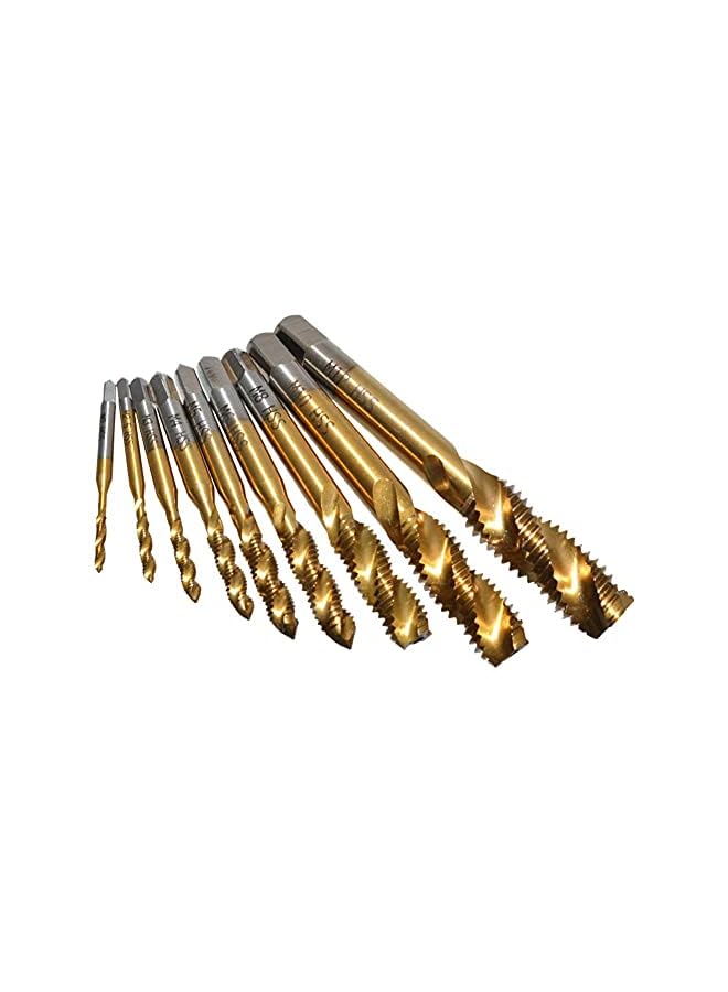 Yakamoz مجموعة مكونة من 9 قطع من صنابير المثقاب اللولبية المصنوعة من التيتانيوم بقياس متري M2 M2.5 M3 M4 M5 M6 M8 M10 M12 - Image 4