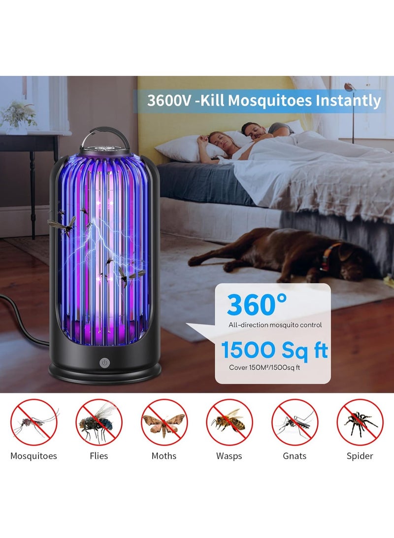 M.A&F's Electric Bug Zapper for Indoor Outdoor, 2000V High Powered UV Light Mosquito Zapper Killer, Waterproof Pest Control Insect Fly Trap Equipped 60inch USB Cable for Home, Patio, Backyard, Camping - Image 3