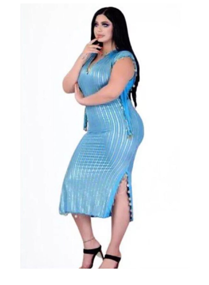 جلابيات رقص شرقي نانسي بدلة رقص من الليكرا - Image 1