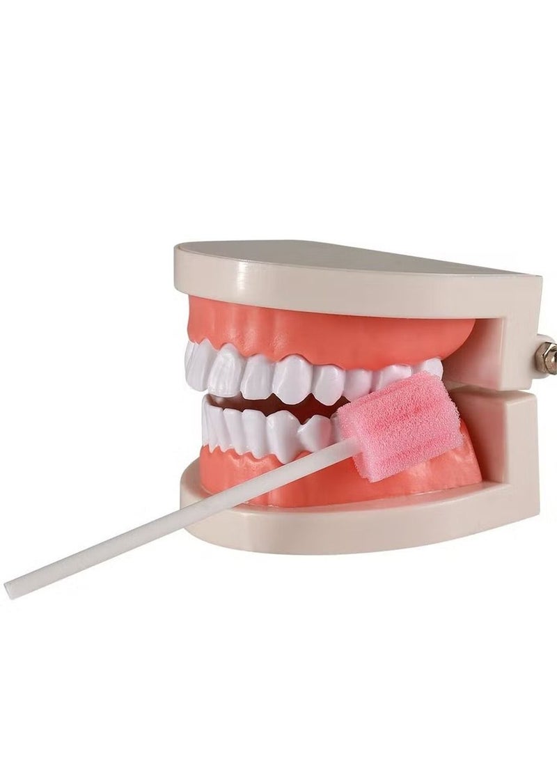 Generic - 100PCS Disposable Mouth Swabs Sponge Unflavored Sterile Oral Dental Swabsticks for Cleaning Travel Toothbrush Kit Hiking Camping Traveling Accessories - Image 1