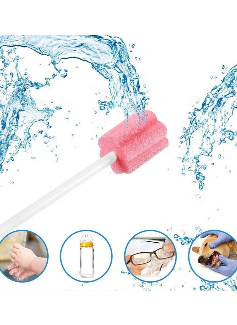 Generic - 100PCS Disposable Mouth Swabs Sponge Unflavored Sterile Oral Dental Swabsticks for Cleaning Travel Toothbrush Kit Hiking Camping Traveling Accessories - Image 1