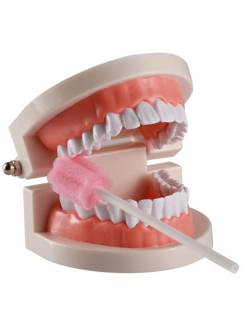 Generic - 100PCS Disposable Mouth Swabs Sponge Unflavored Sterile Oral Dental Swabsticks for Cleaning Travel Toothbrush Kit Hiking Camping Traveling Accessories - Image 1