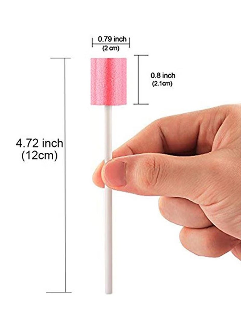 Generic - 100PCS Disposable Mouth Swabs Sponge Unflavored Sterile Oral Dental Swabsticks for Cleaning Travel Toothbrush Kit Hiking Camping Traveling Accessories - Image 1
