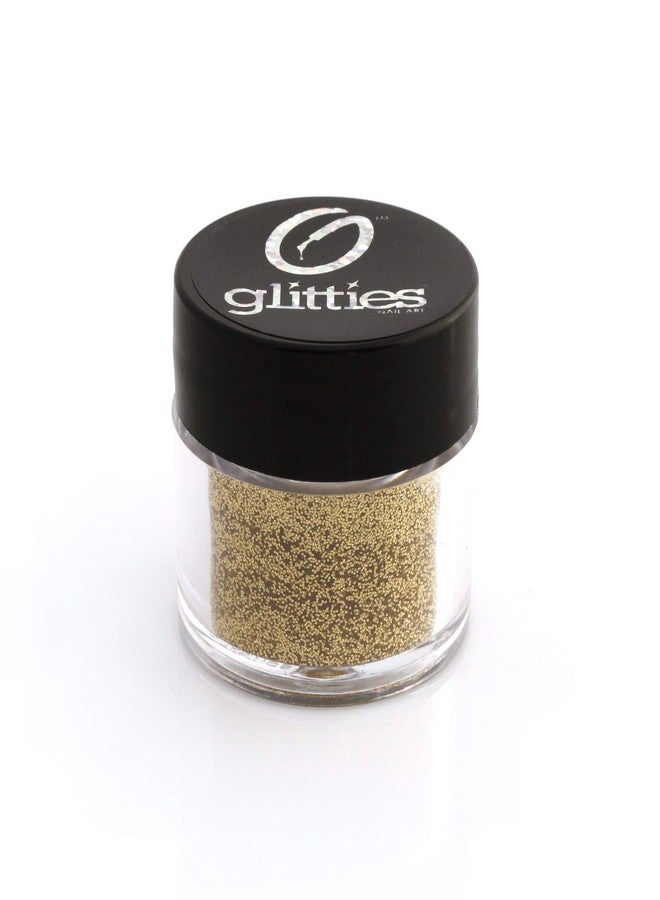 GLITTIES - Gold Jewel - Holographic Loose Fine Glitter Powder (.008") - Great for Nail Art, Nail Polish, Gel, Gel Polish or Acrylic Nail Powder - Solvent Resistant - (10 Gram Jar) - Image 1