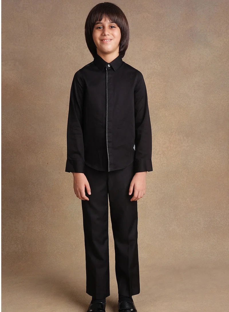 One Friday One Friday Kids Boys Black Party Shirt