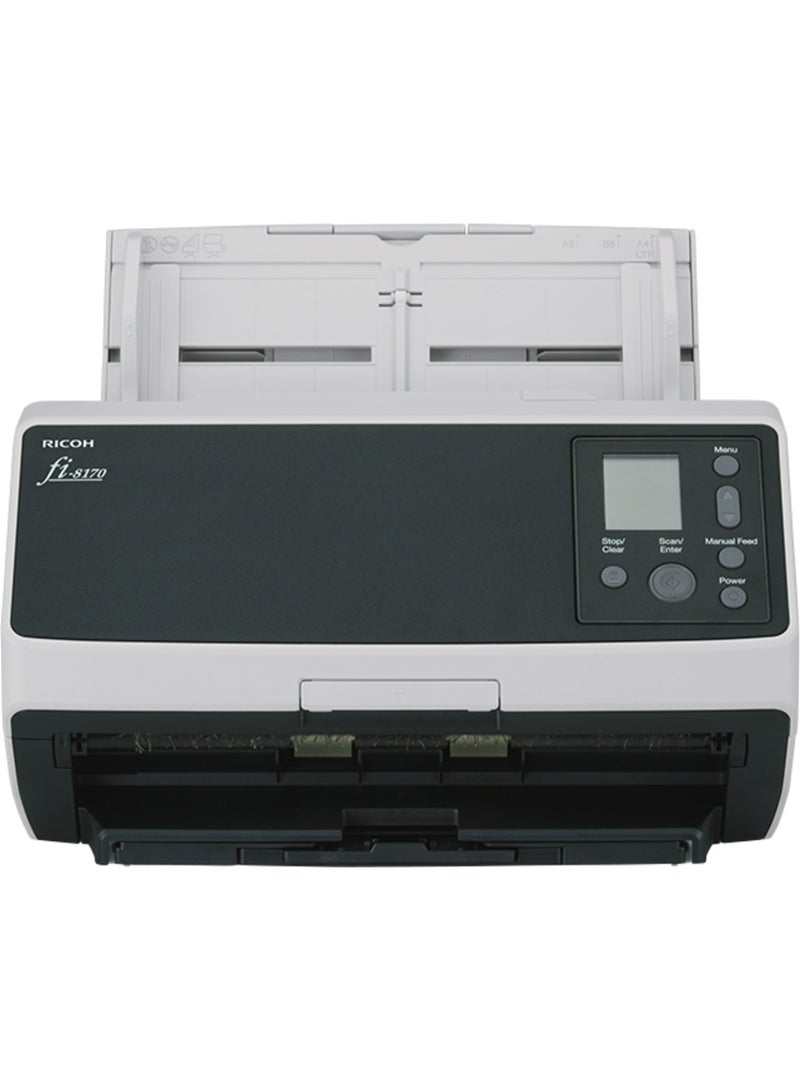 RICOH ماسح ضوئي احترافي مزدوج الجوانب ملون عالي السرعة fi 8170 PA03810-B051، 70 صفحة في الدقيقة - يدعم اتصالات الشبكة السلكية USB 3.2 و Ethernet - Image 2