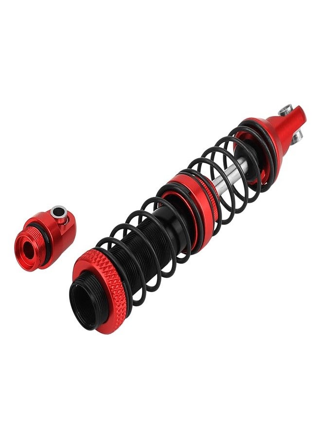 Pothyes RC Threaded Shock Absorber Oil Adjustable Damper Set with Springs for 1/10 RCTruck Crawler Axial SCX10 I II III Capra TRX4 D90 Wraith Metal Upgrade Part (red-black, 80mm) - Image 4