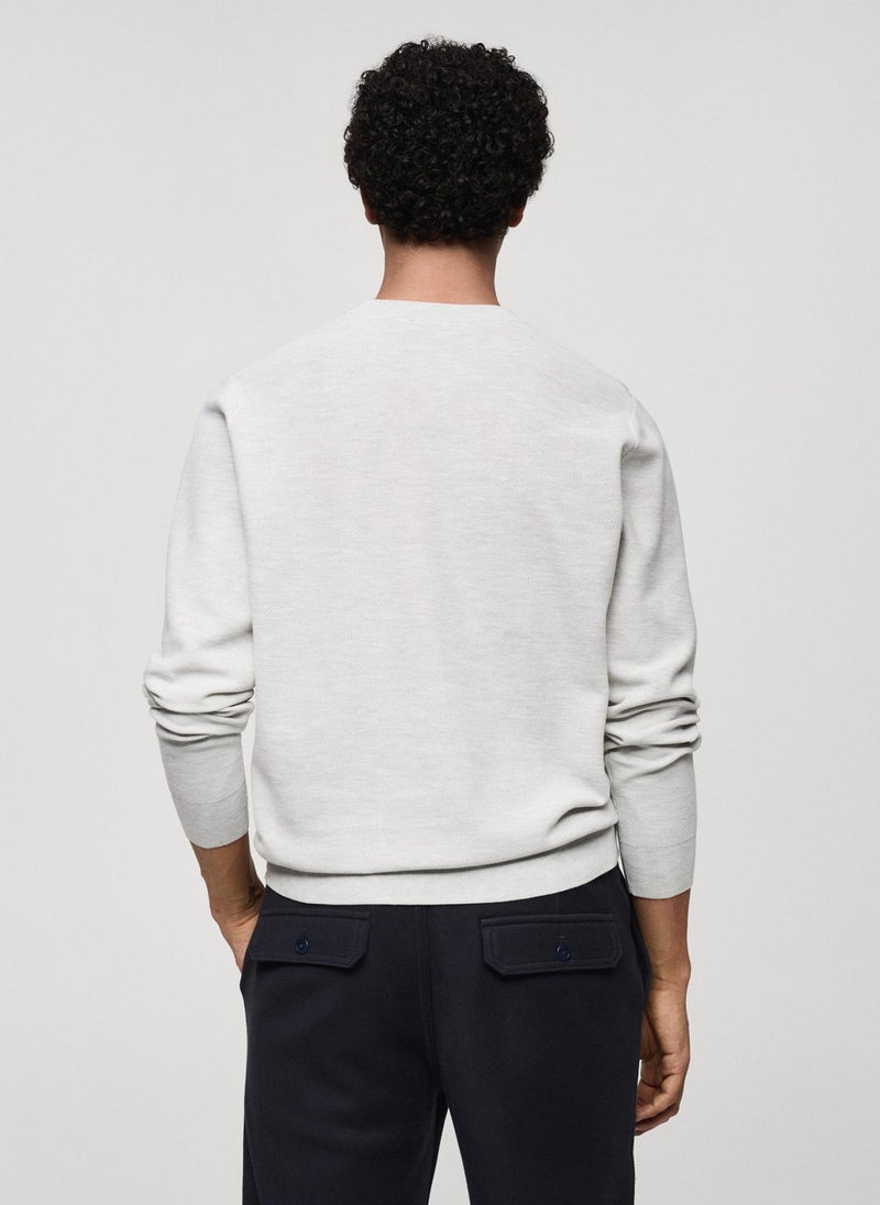 Mango Man Essential Crew Neck Sweater  - Image 2