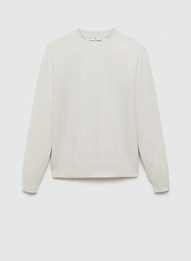 Mango Man Essential Crew Neck Sweater  - Image 5