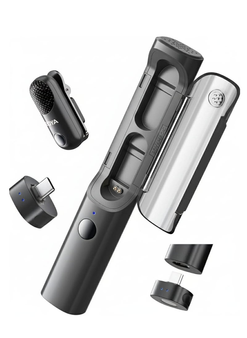 BOYA Magic-7 Mic kit 24 Bit (1to1) type C + Charging Case - Image 1