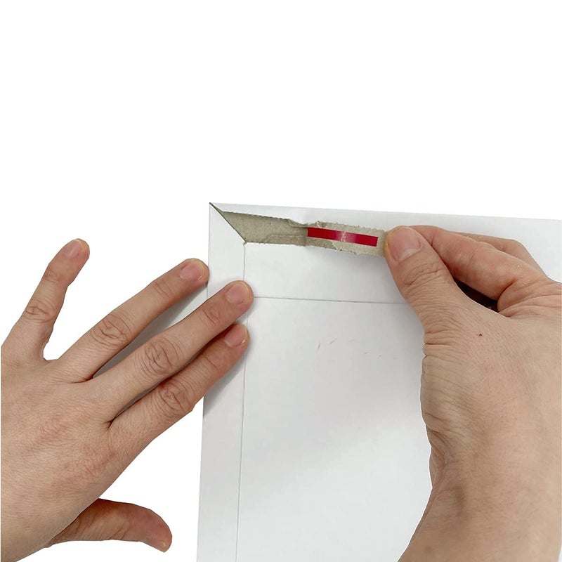 Burasari 22Pack White Rigid Mailers 9.25x11. 5 Inches - Can Keep Flat Cardboard Mailer, Suitable for Protecting Shipping Gift Cards, Invitations, Photos, Documents (22pcs white 9.25 * 11.5) - Image 4