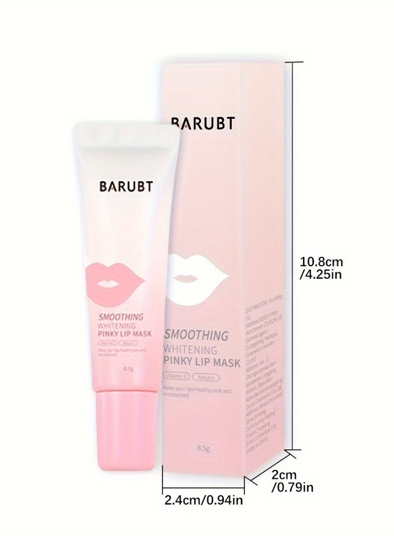 BARUBT - Smoothing Whitening Pinky Lip Mask Lip Sleeping Mask for Pink Lips Tinted Lip Balm for Soothing Moisturizing Hydrating Lip Oil for Smooth and Soft Lips Overnight Lip Care Mask Lip Plumper Balm 8.5g - Image 1