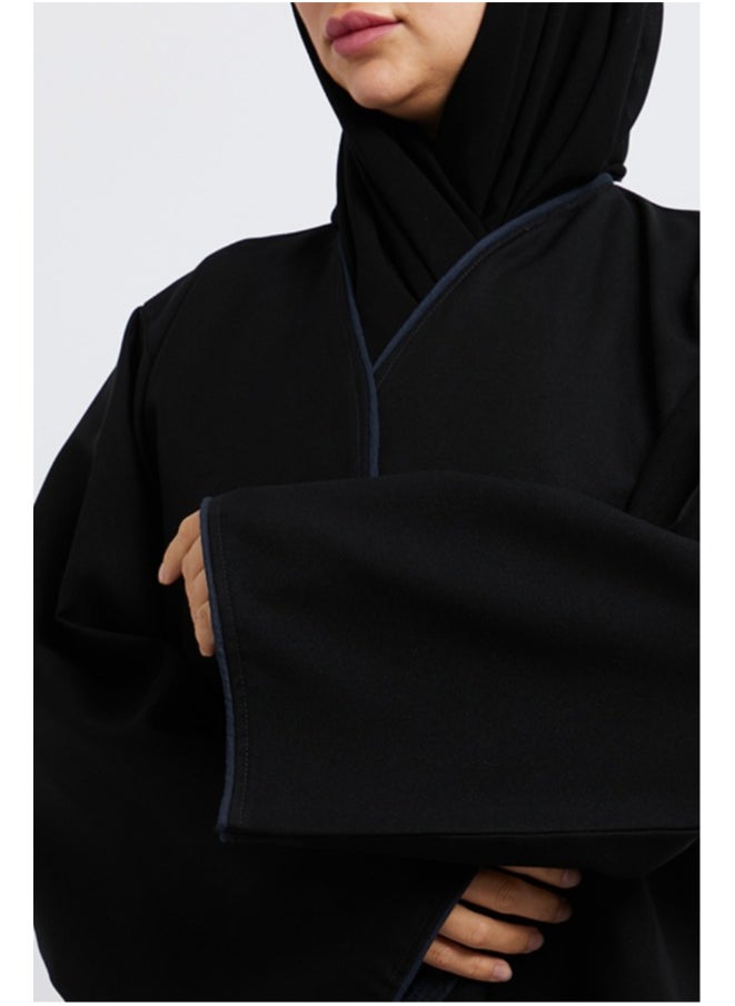 Evva Evva Luxury Saudi Abaya for Women – Elegant Open Front Modest Wear in Premium Fabric – Ideal for Ramadan, Eid, and Everyday Elegance  - Image 4