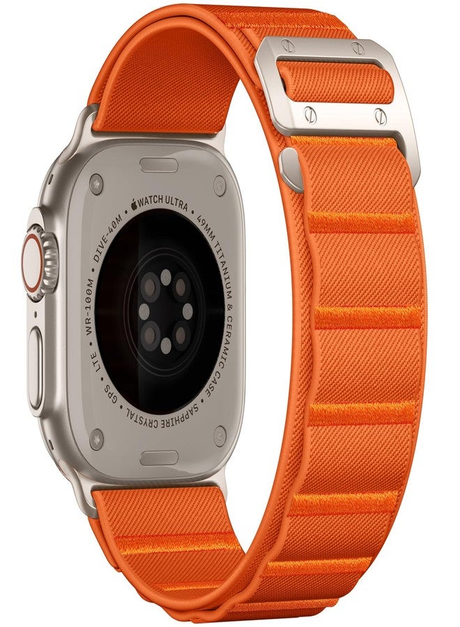 Bandletic أحزمة نايلون من Bandletic متوافقة مع ساعة Apple Watch Ultra 2/Ultra، أحزمة رياضية ناعمة، مسامية، متينة، عريضة، مزودة بخطاف G-Hook لساعات Apple Watch Series 10 مقاس 46 مم، و9/8/7 مقاس 45 مم، وSE2/SE 6/5/4 مقاس 44 مم، و3/2/1 مقاس 42 مم - Image 1