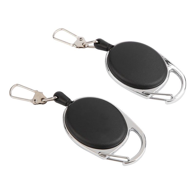 60cm Nylon Wire Rope Retractable Key Chain Stretching Keys Clasp Anti Lose Keyring (10pcs) - Image 3
