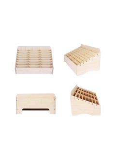 Phone Planet Kaisi 24 Grid Wooden Desktop Storage Box Mobile Phone Management Storage Box Creative Desktop Office Meeting Finishing Grid Multi Cell Phone Rack Display (24)  - Image 5