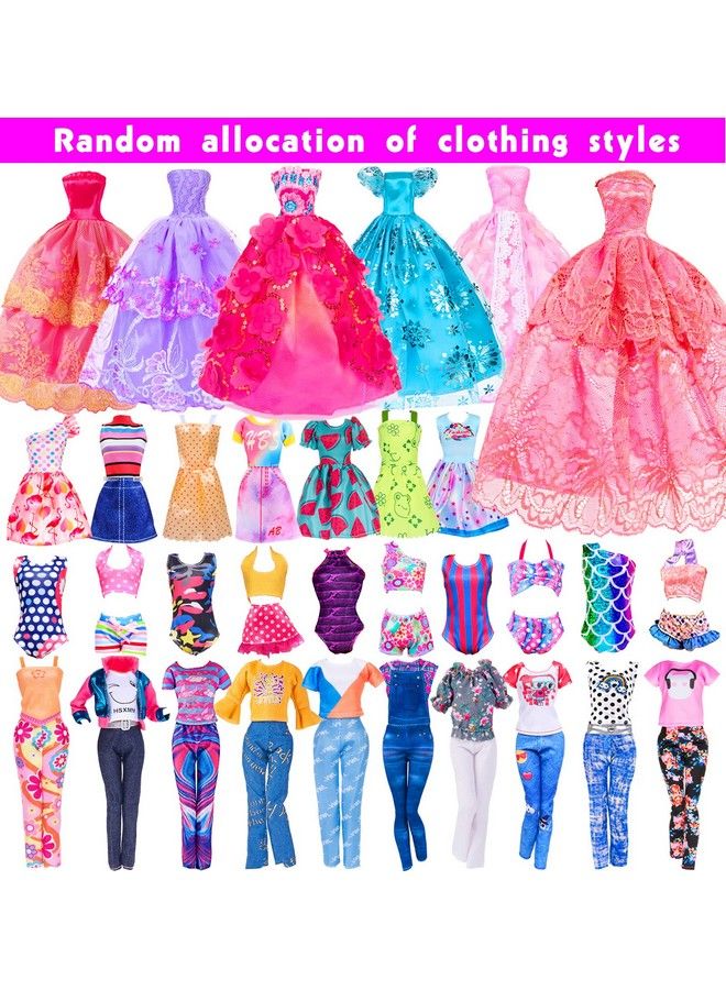 ebuddy Fashion Lot 105 Items 11.5 Inch Girl Doll Dream Closet Wardrobe With Clothes And Accessories Including Wardrobe Shoes Rack Dress Shoes Hangers Necklace And Other Accessories(No Doll) - Image 5