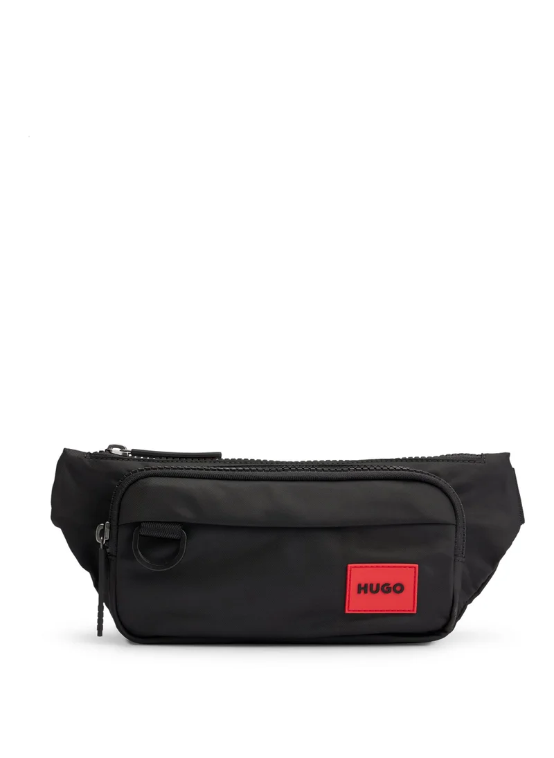 HUGO Belt bag with red logo patch