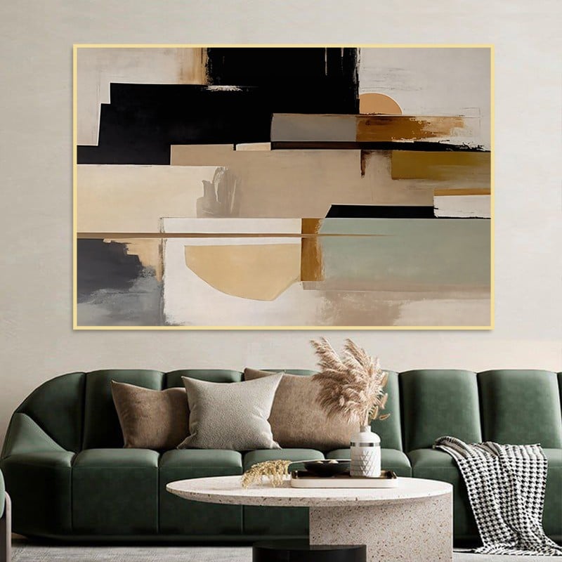 Marktna Canvas painting with a fine art design and a hollow frame, measuring (60×40), one piece - Image 3