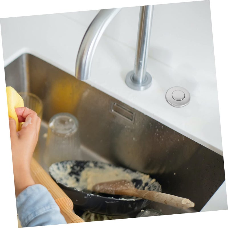 3 Sets Air Switch For Garbage Disposal Bathtub Easy Installation Complete Accessories White - Image 5
