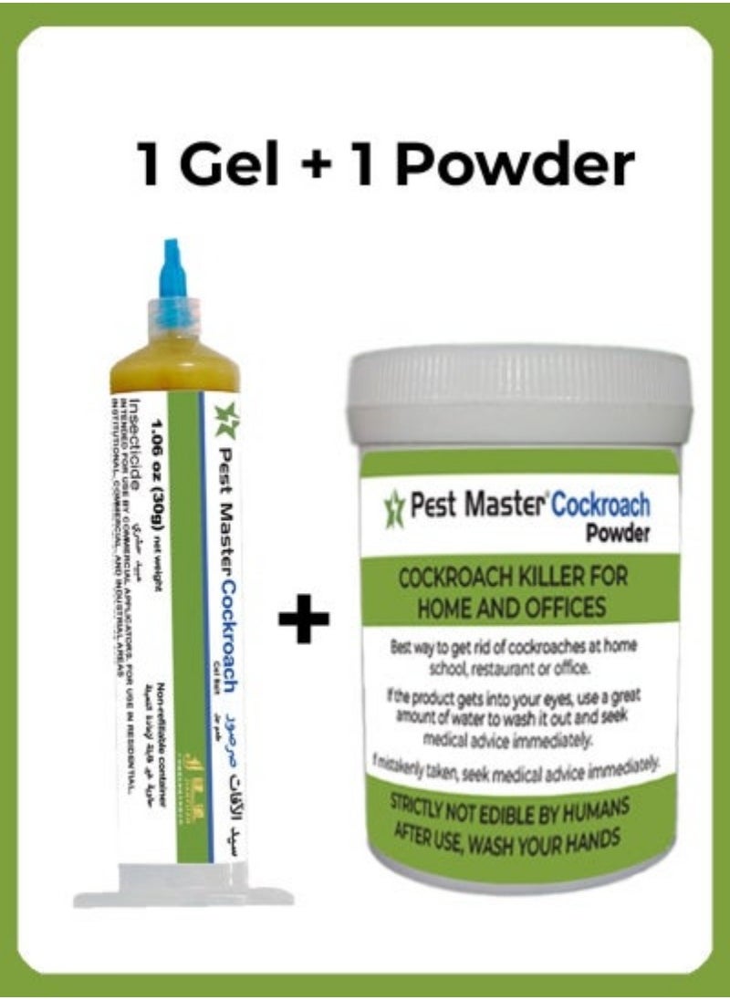 Pest Master - Pest Master Cockroach Gel Bait 1 Tube Plus Pest Control Powder - Image 1