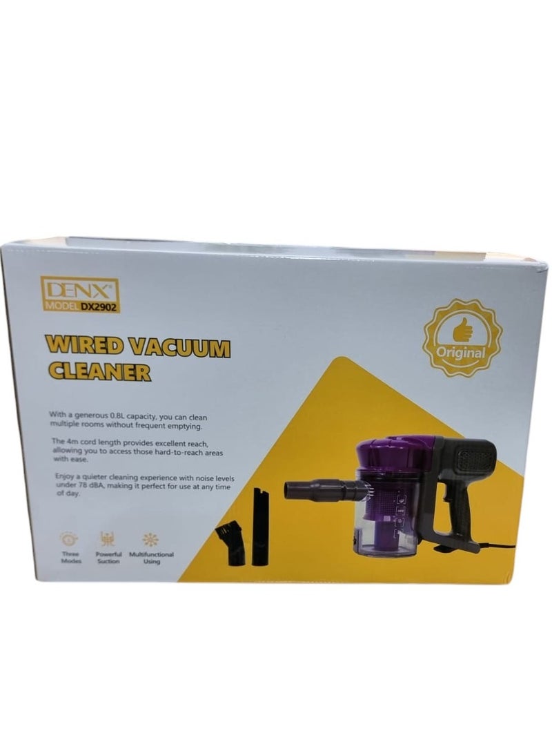 Denx Wet And Dry Handheld Wired Vacuum Cleaner Ultra Quiet 0.8L - Image 2