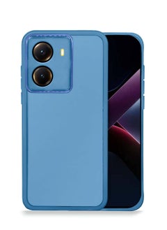 Wtech Xiaomi Poco X7 Pro 5G / Xiaomi Redmi Turbo 4 5G 2025 Soft Transparent TPU Silicone Ultra Thin Phone Stylish Electroplated Camera Border Back Case Cover - Blue 