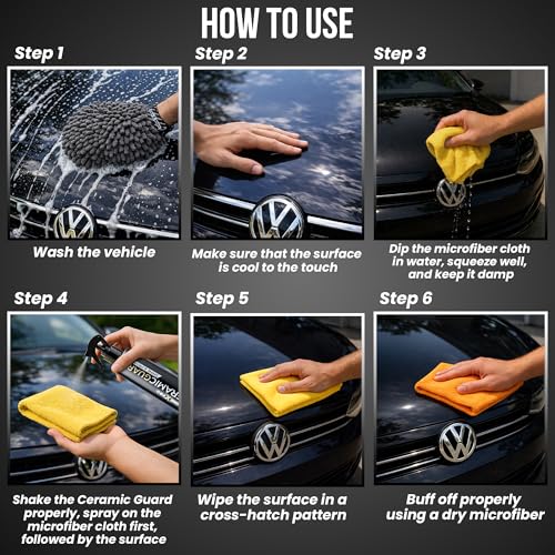 ShineXPro Ceramic Coating for Car 250 ml - Easy to Apply Car Shiner Polish Exterior with Extreme Gloss, Slickness & UV Protection - DIY Hydrophobic Spray for Long-Lasting Shine - Car Polish Spray - Image 3
