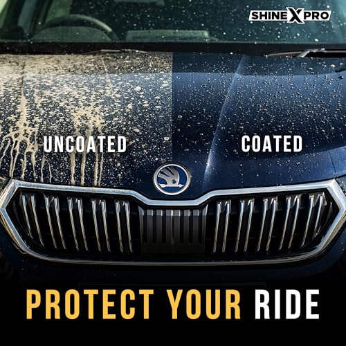ShineXPro Ceramic Coating for Car 250 ml - Easy to Apply Car Shiner Polish Exterior with Extreme Gloss, Slickness & UV Protection - DIY Hydrophobic Spray for Long-Lasting Shine - Car Polish Spray - Image 4