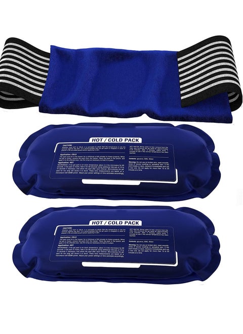 Reusable Hot & Cold Therapy Gel Packs – Flexible Ice Packs for Injuries, Menstrual Pain Relief, Swelling & Muscle Recovery – Microwavable & Freezable Compress for Back, Knee, Shoulder & More