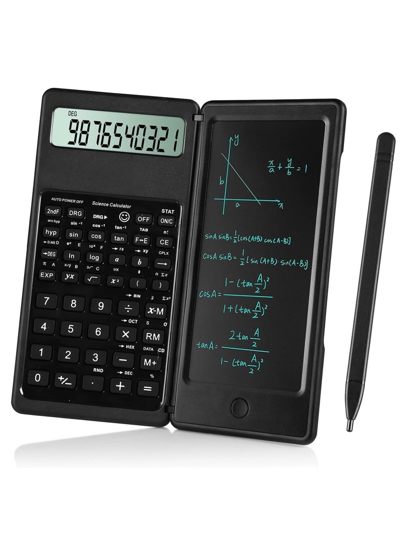 Scientific Calculators for Students 10-Digit Large Screen Math Calculator with Notepad for Middle High School College - Image 1