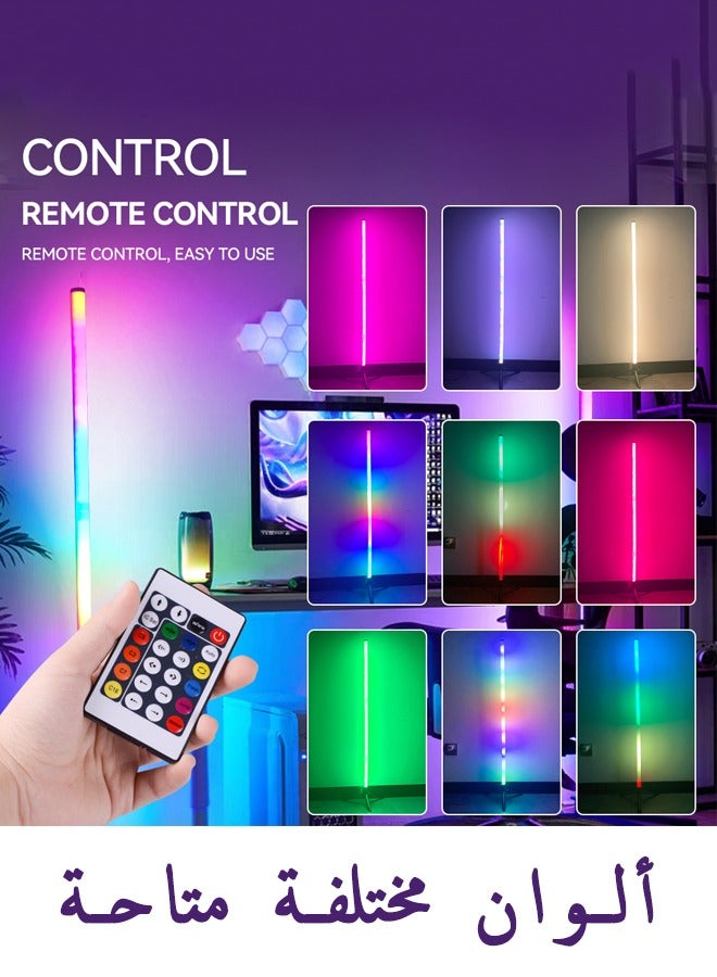 FLYROAD Remote Control LED Light Corner Lamp with 2 m USB Line for living Room Bed Room and Out Door Multicolour 103 cm - Image 4