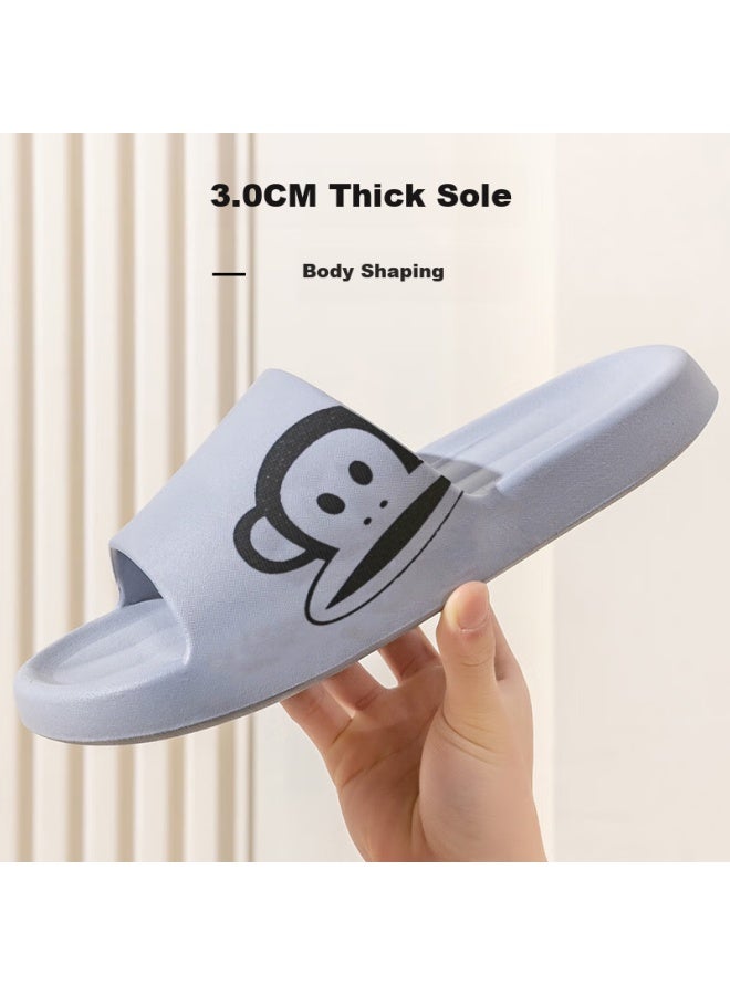 Paul Frank Paul Frank Big Mouth Monkey Thick-soled Soft Elastic Home Bathroom Shower Slippers Pf5728 Dark Blue 40-41  - Image 3
