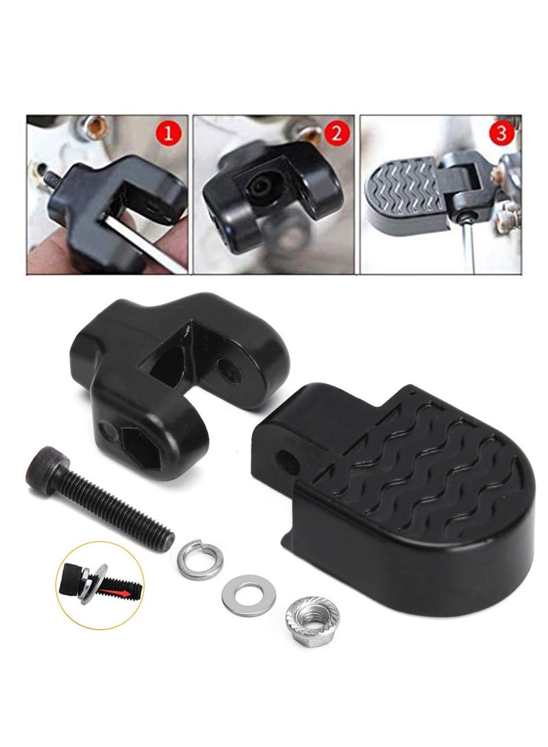 KASTWAVE 1 Pair Mini Bike Rear Pedals, Non-slip Bicycle Pedals, 3.1x1.6 in / 8x4cm Light Aluminum Alloy Manufacturing Interface, Foldable Bicycle, Foot Plates Pedals for Folding Mountain Bike - Image 1