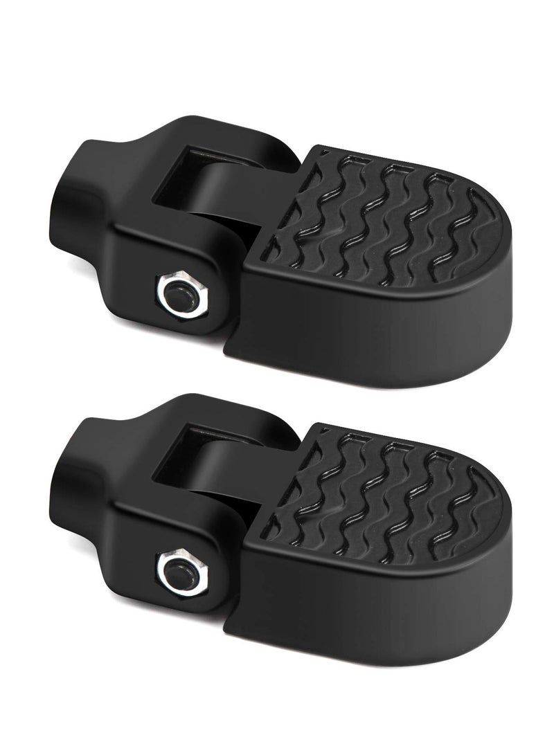 KASTWAVE 1 Pair Mini Bike Rear Pedals, Non-slip Bicycle Pedals, 3.1x1.6 in / 8x4cm Light Aluminum Alloy Manufacturing Interface, Foldable Bicycle, Foot Plates Pedals for Folding Mountain Bike - Image 2