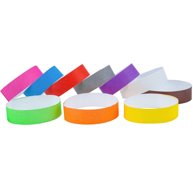 DGBDPACK 100 Pcs Wristbands with Numbers, 1-100 Consecutive Numbers,5 Colors,Waterproof and Tearproof Wrist Straps for Events Parties (Assorted Colors, 10 Pcs Per Color) - Image 3