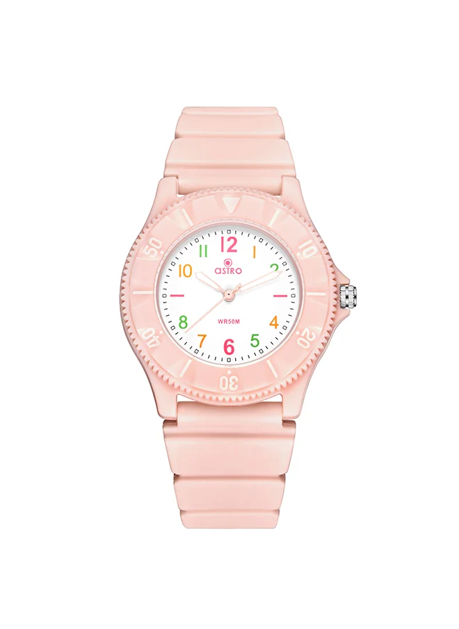 ASTRO Astro Kids Analog White Dial Watch - A23826-PPFW