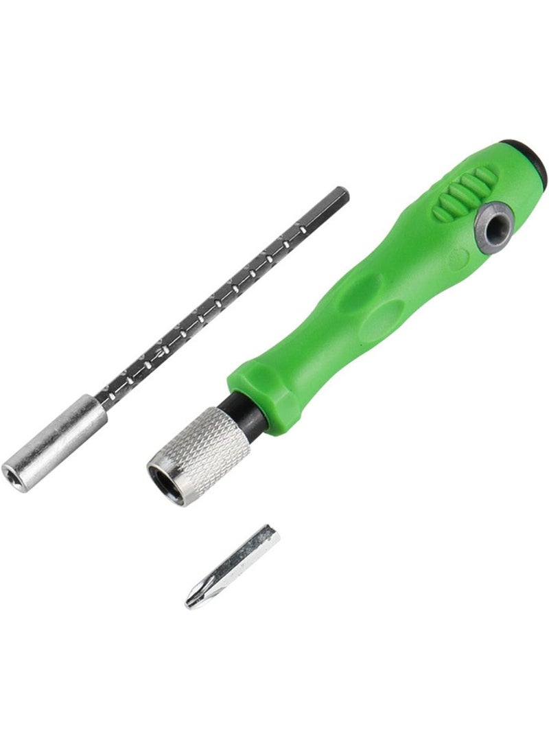 32 in 1 precision screwdriver set with compact design and comfortable handle, stainless steel materials, includes 30 different heads (slotted, phillips, torx, etc.) for phone, laptop, and electronic device maintenance, ideal for home and professional use with portable storage bag  - Image 3