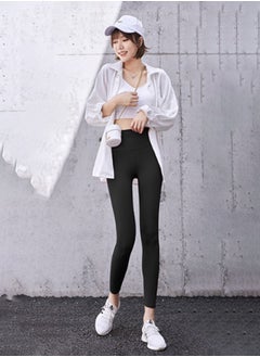 HaveDream Women's Yoga Pants, Women's Stretch High Waist Sports Fitness Pants - Black L  - Image 3