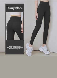HaveDream Women's Yoga Pants, Women's Stretch High Waist Sports Fitness Pants - Black L  - Image 1