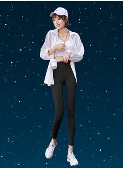 HaveDream Women's Yoga Pants, Women's Stretch High Waist Sports Fitness Pants - Black L  - Image 2