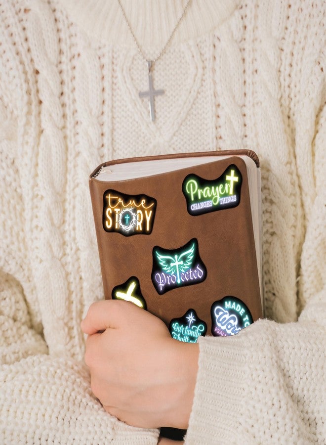 Robmoda 120 Pcs Neon Christian Bible Stickers for Water Bottle, Jesus Christ Faith Vinyl Waterproof Laptop Deals, Religious Christianity Christmas Thanksgiving Decor - Image 4