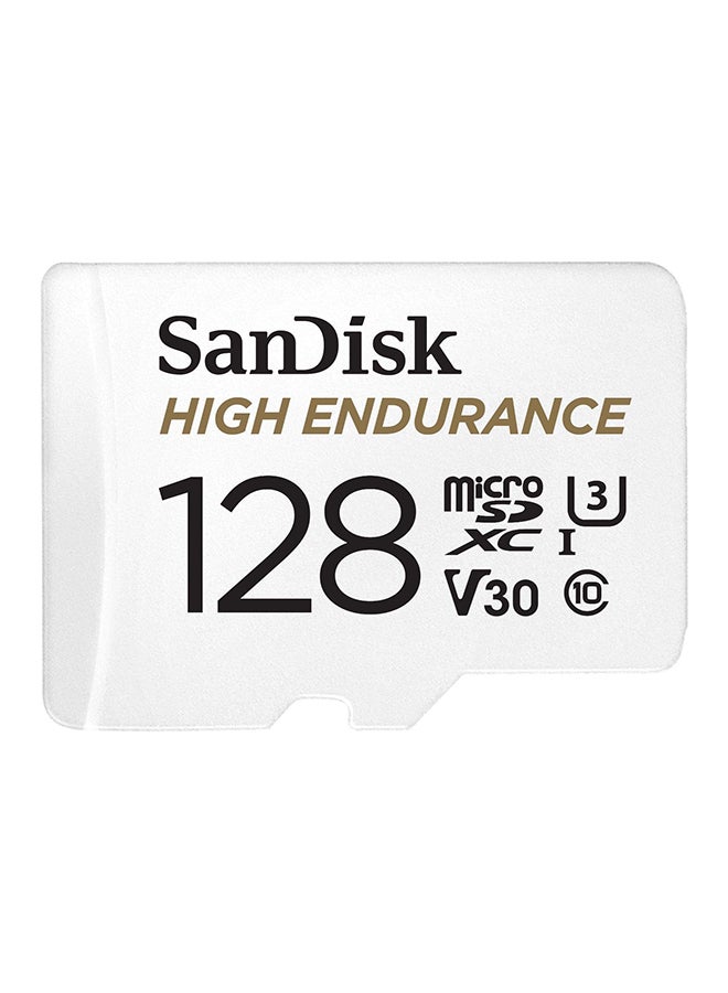 sandisk 128GB High Endurance Video MicroSDXC Card with Adapter for Dash Cam and Home Monitoring Surveillance Systems - C10, U3, V30, 4K UHD, Micro SD Card - SDSQQNR-128G-GN6IA - Image 1