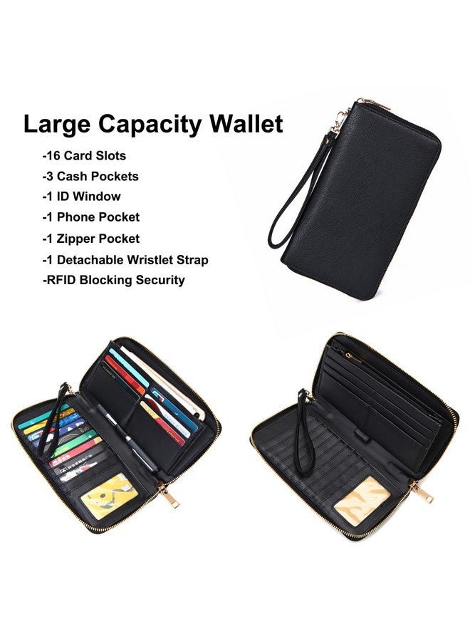 Soperwillton Women Backpack Purse Multipurpose Design Handbags Shoulder Bag PU Leather Travel bag Backpack Set 2pcs - Image 2