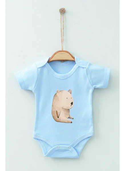 Ada Bebek Çocuk Ada Baby Kids Cotton Organic Watercolor Short Sleeve Bodysuit