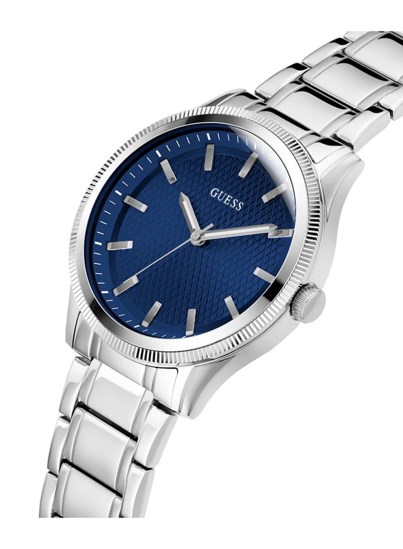 GUESS Dex Men's Silver Analog Stainless Steel Strap Watch GW0626G1 - Image 2