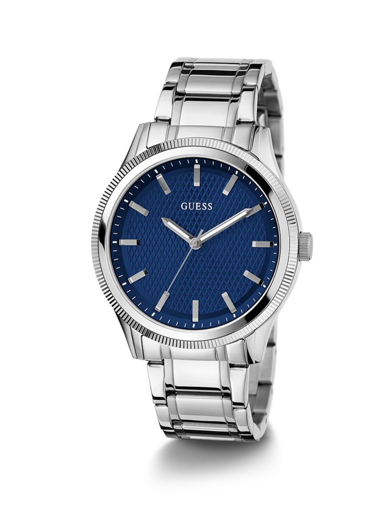 GUESS Dex Men's Silver Analog Stainless Steel Strap Watch GW0626G1 - Image 5